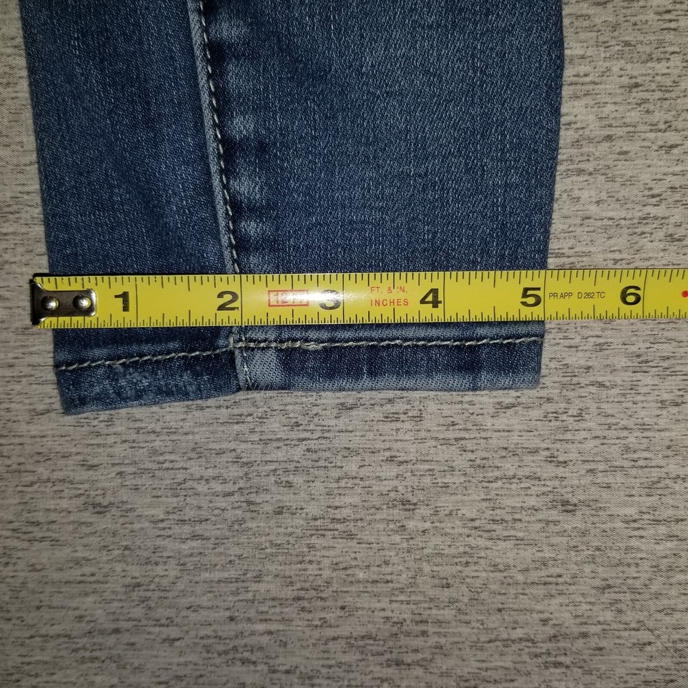 BKE Parker Jeans Size 26 Universal Fit High Rise Ankle Skinny Blue Denim Buckle - Picture 11 of 13
